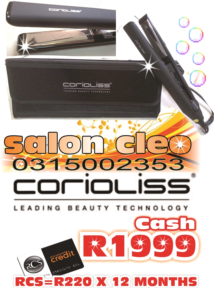 COROILLIS HAIR IRON AGENT IN DURBAN -SALON CLEO FOR THE CHEAPEST DEAL IN ALL HAIR IRONS -0315002353 GHD CLOUD 9 COROILLIS